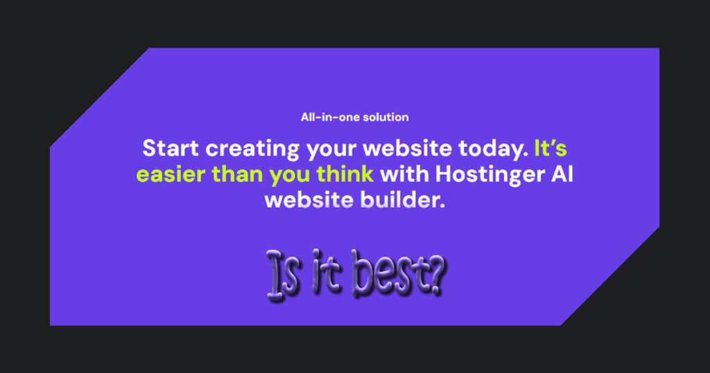 Hostinger Website Builder