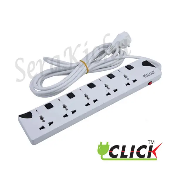 Click Multiplug 5 Socket