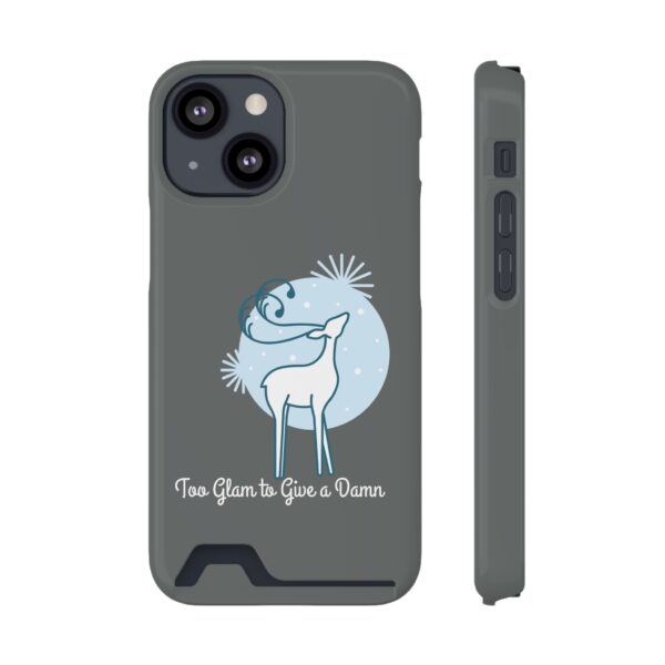Phone Case with Card Holder - Too Glam to Give a Damn - Image 113