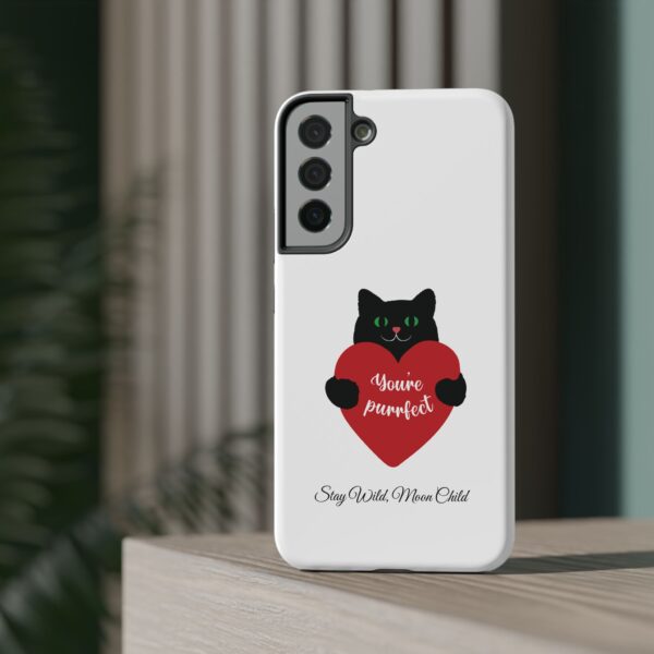 Black Cat Phone Case - Impact Resistant Design - Image 73