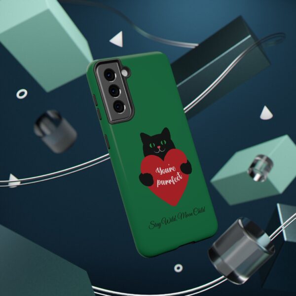 Green Phone Case Cat - Impact Resistant Design - Image 2