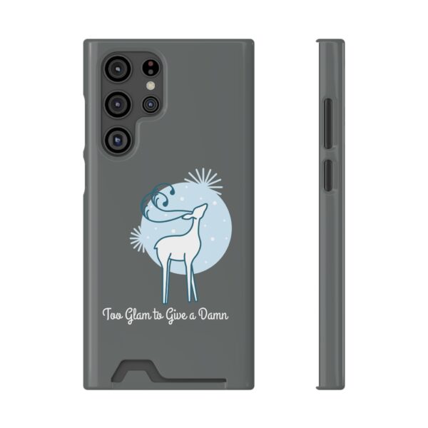Phone Case with Card Holder - Too Glam to Give a Damn - Image 97