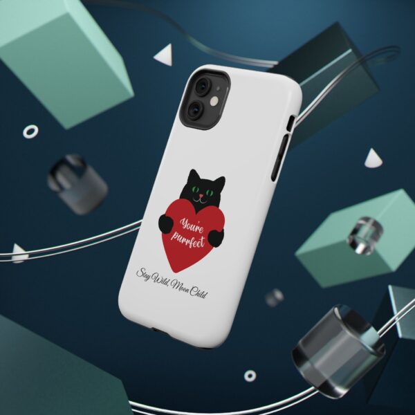 Black Cat Phone Case - Impact Resistant Design - Image 32