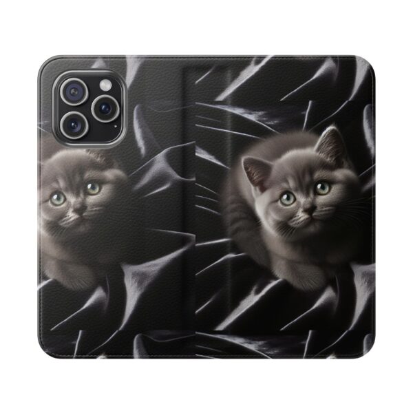 Hello Kitty Flip Phone Case | Stylish Black Phone Wallet - Image 97