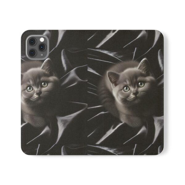 Hello Kitty Flip Phone Case | Stylish Black Phone Wallet - Image 61