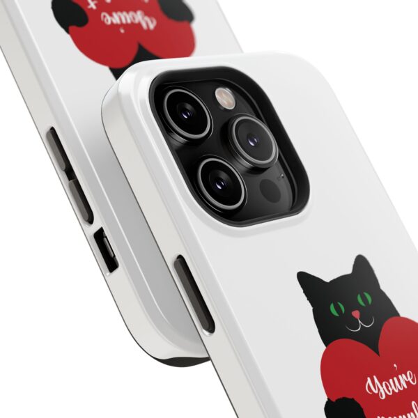 Black Cat Phone Case - Impact Resistant Design - Image 128