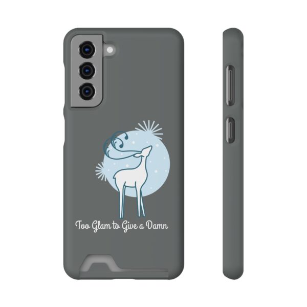 Phone Case with Card Holder - Too Glam to Give a Damn - Image 141