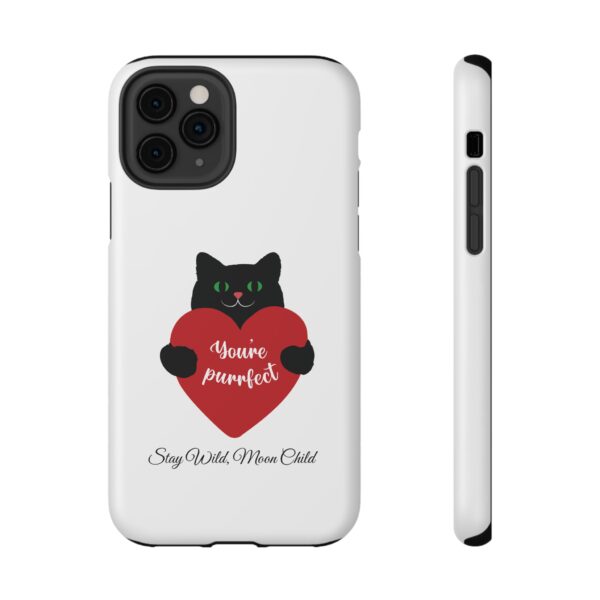 Black Cat Phone Case - Impact Resistant Design - Image 37