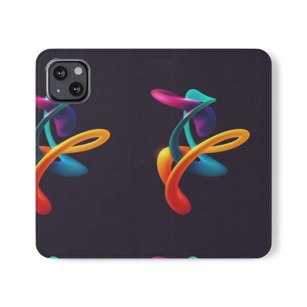 Colorful Abstract Flip Case - Stylish Phone Protection for iPhone - Image 9