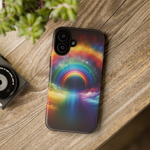 Rainbow iPhone 16 Case Tough Phone Cover - Image 20