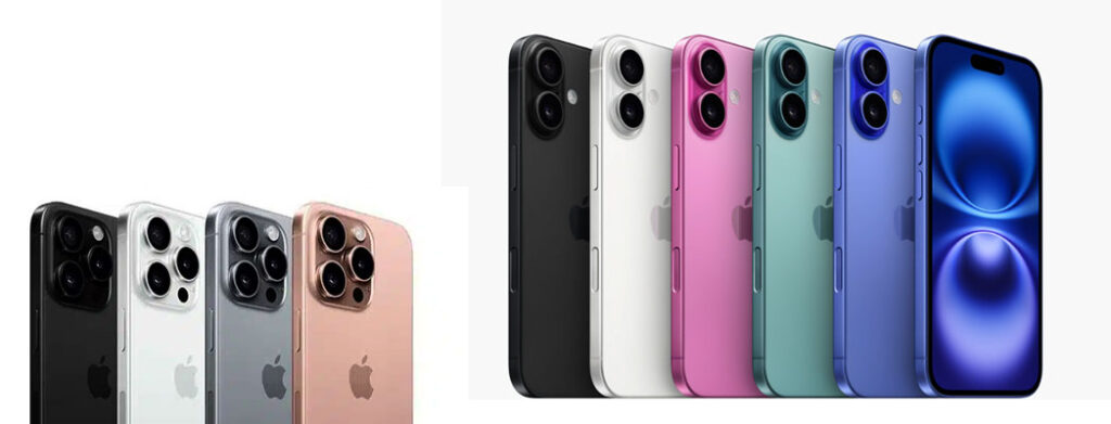 apple iPhone 16 series colors